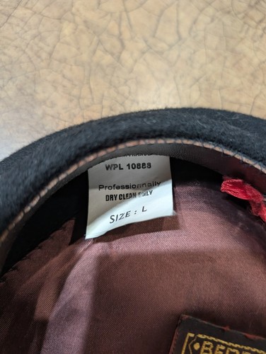 Vintage Hoquy De Luxe French Black Beret Size Large - Picture 3 of 4
