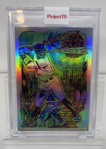 2022 Topps Project 70-Aaron Judge #919 Artist JK5 Limited to 7 Rainbow Foil
