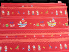 Vtg Catimini Kid twin Flat Sheet Pirate Ship Treasure Chest Parrot French Cotton
