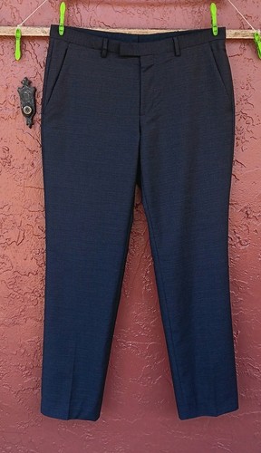 NWOT Hugo Boss Men's "The James4/Sharp6" 100% Wool Dress NAVY Pants (US 33x29.5)