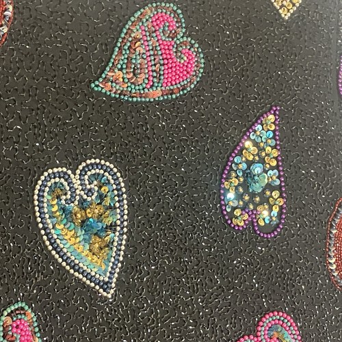 Top Vintage Royal Feelings Mujer Pequeño Multicolor Cuentas Seda Corazón San Valentín S - Imagen 6 de 10