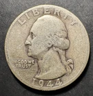 1944-S Silver Washington Quarter (Circulated) - (#5032) Very Fine Condition