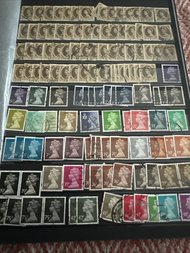 STAMPS - GB QV ~ QEII DEFINS - IN 24 BLK PAGE STOCKBOOK - GD SORTING - DUPLICATE - Picture 17 of 24
