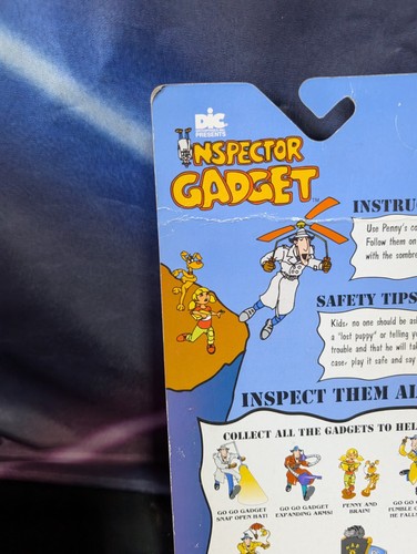 1992 Tiger Inspector Gadget Penny & Brain Action Figure Vtg 90s Dic Sealed  - Picture 9 of 10