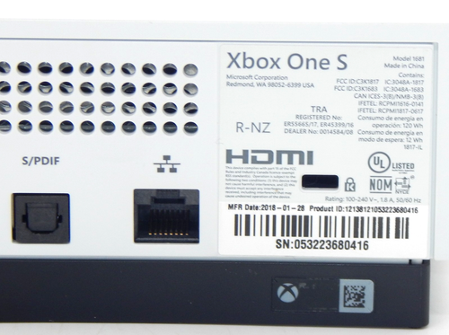 Consola doméstica Microsoft XBOX ONE S 1 TB blanca con caja probada funciona - Imagen 7 de 7