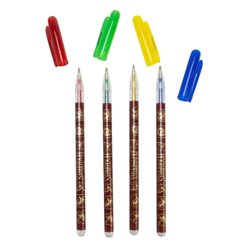Harry Potter Gel Pens 4-Pack Colourful Crest - Foto 3 di 3