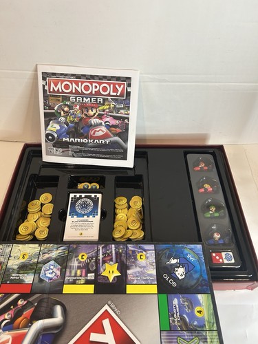 Monopoly: Gamer Mario Kart Hasbro Spiele Nintendo KOMPLETT! 100% Brettspiel - Bild 3 von 6