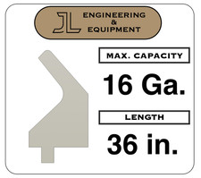 Press Brake Gooseneck Punch Die 36" Long 1/2" Wide Finger