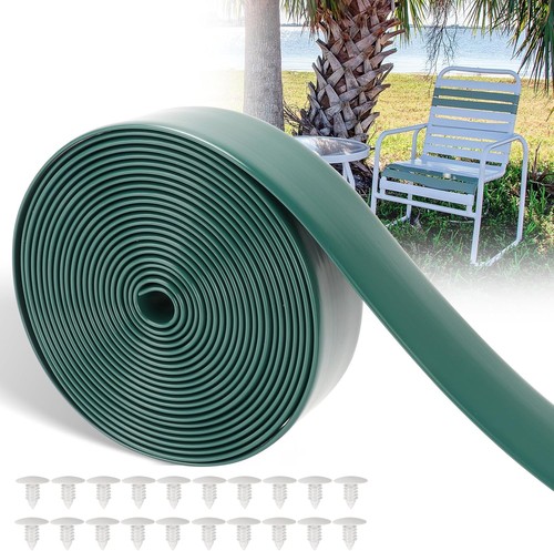 LukLoy 2" Wide 20ft Long Vinyl Straps for Patio Chairs Repair DIY + 20 Rivets... - Picture 2 of 10
