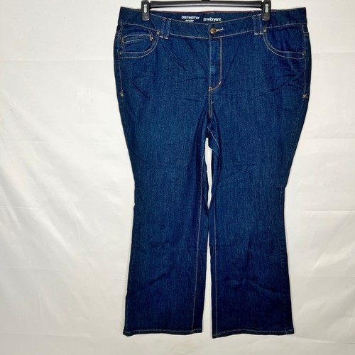 Lane Bryant Damen Jeans Gr. 26 Average Dark Wash Denim Distinctly Boot Cut - Bild 1 von 8