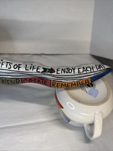 Appendiabiti da parete vintage Midwest of Cannon Falls Santa King, messaggi di vita in barba 17" - Foto 5 di 13