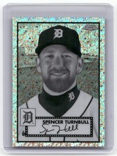 2021 Topps Chrome Platinum  #389 Spencer Turnbull B&W Mini-Diamonds Refractor