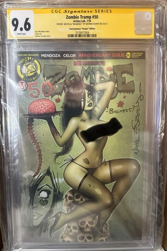 ZOMBIE TRAMP 50 CGC SS 9.6 SIGNED AND SKETCHED!!! BY NATHAN SZERDY