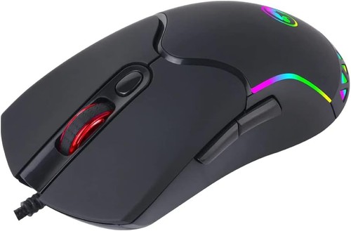 Marvo M359 800-3200 DPI Wired Gaming Mouse with RGB Lighting, Black - 第 4/5 張圖片