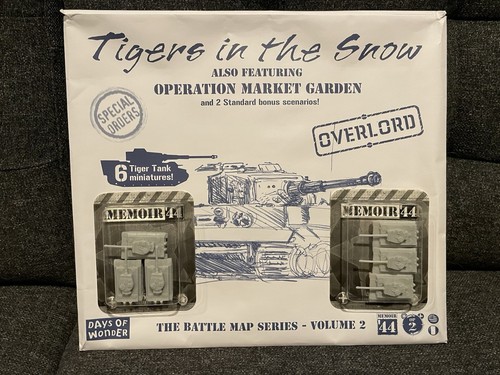 Days of Wonder Memoir 44 Tigers in the Snow Battle Map + Fahrzeuge Overlord Neu!