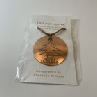 Cherokee Copper Handcrafted Christmas Ornament Copper And Leather 2022