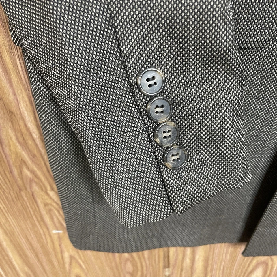 Traje de 2 piezas Joseph Abboud Saks Fifth Avenue para hombre 40R 34x31 marrón lana pico EE. UU. Foto 4 de 4