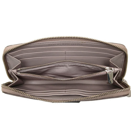 Marc by Marc Jacobs Women's New Q Slim Zip Around Wallet-Light Sand Multi-OS - Picture 4 of 4