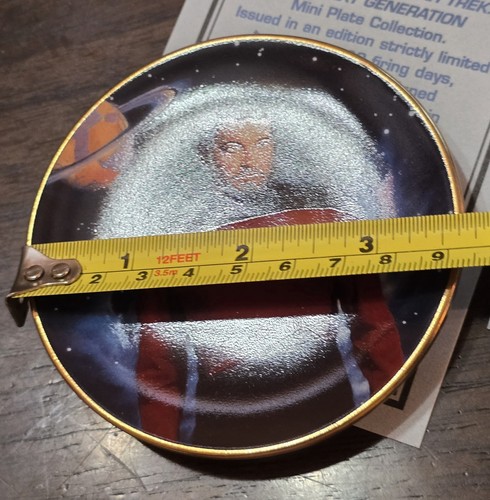 35/8" Star Trek 2 Mini Platten Captain Jean-Luc Picard Commander William T. Riker - Bild 9 von 12