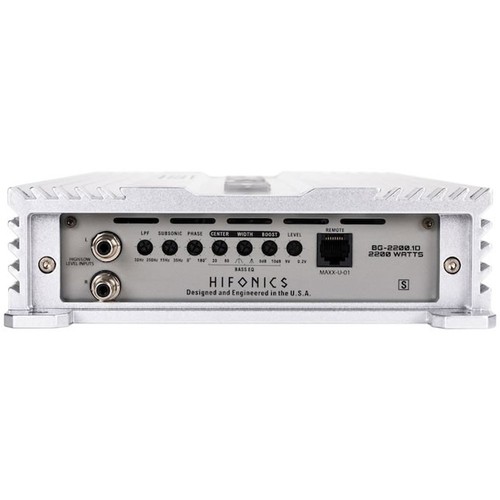 Hifonics BG-2200.1D Brutus Gamma Mono D 2200 W Auto Audio Subwoofer Verstärker, Bassregler - Bild 9 von 10
