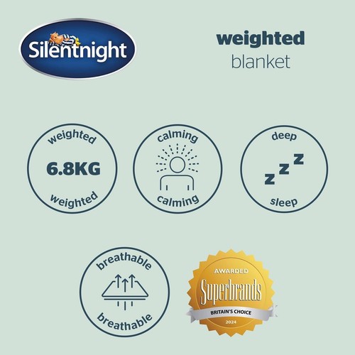 SilentNight Wellbeing Gewichtsdecke für Erwachsene, 6,8 kg - 150 x 200 cm - Bild 6 von 6