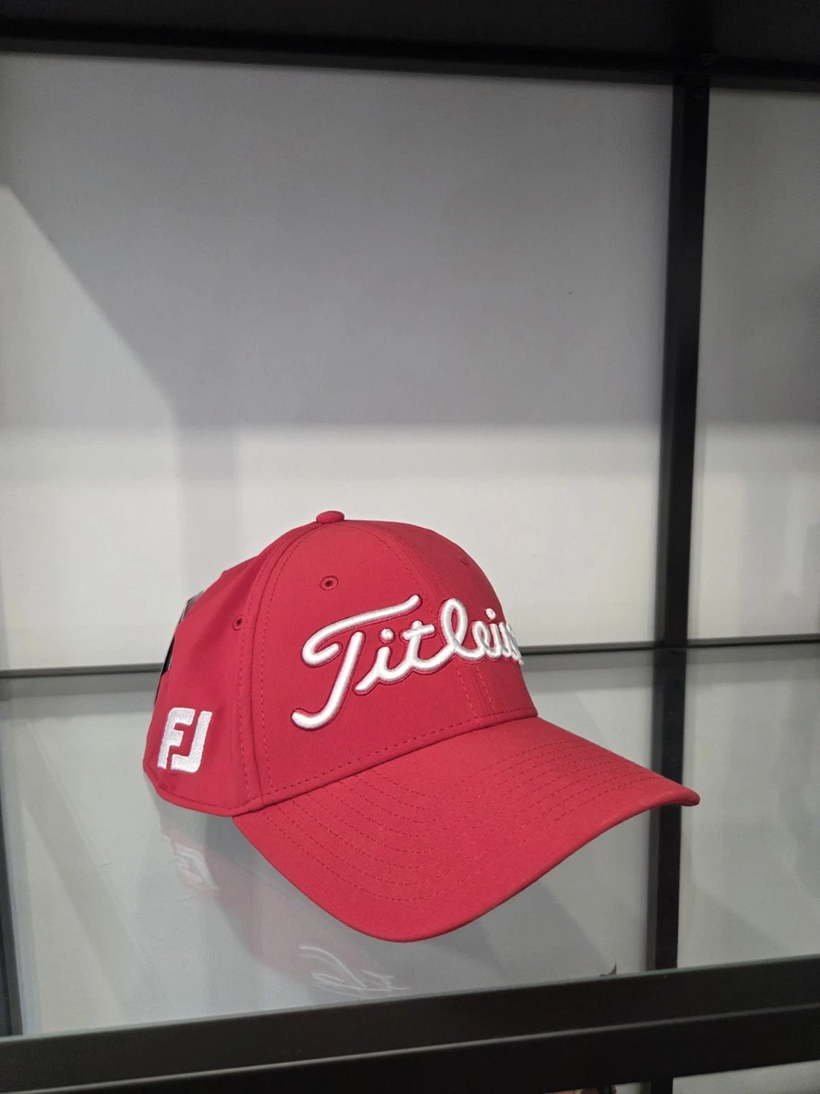 Casquette De Baseball Titleist Pro V1 FJ - Blanche Et Rouge, 100% Coton, Réglable (occasion)