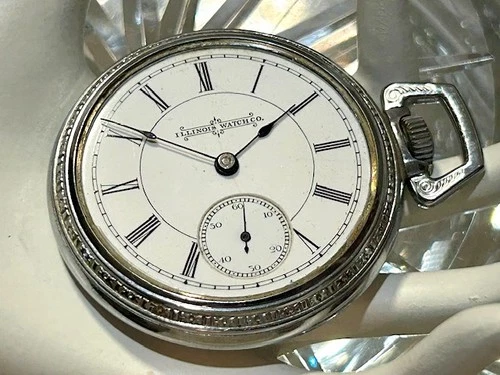 Antique Illinois Pocketwatch C. 1890 Runs NO Crystal 18S Lever Set