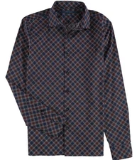 Perry Ellis Mens Graphic Print Button Up Shirt, S