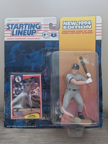 Vintage 1994 Startaufstellung Chicago White Sox Robin Ventura MLB Figur & Karte