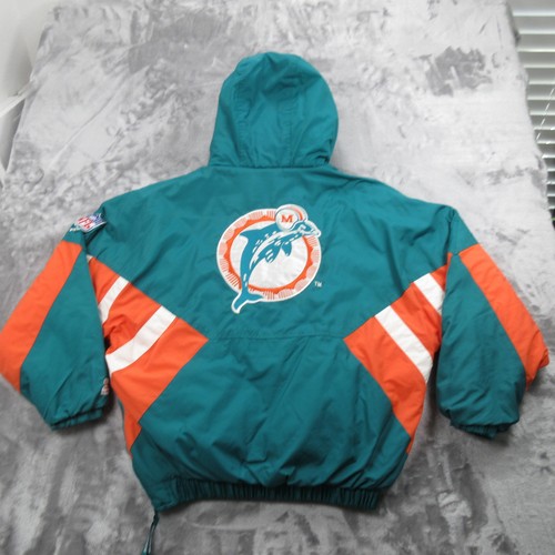 Vintage Miami Dolphins Jacket Mens Large Teal Orange NFL Football Starter 90s - Picture 17 of 22
