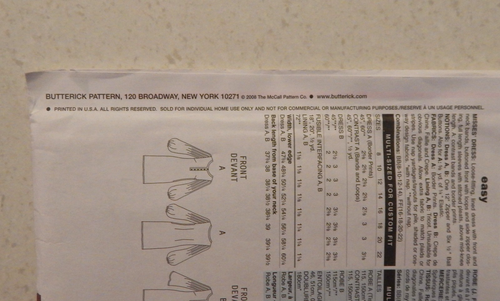 Butterick B5207 Dress Pattern Chetta B Easy Misses A-Line Dress 8 10 12 14 Uncut - Picture 4 of 6