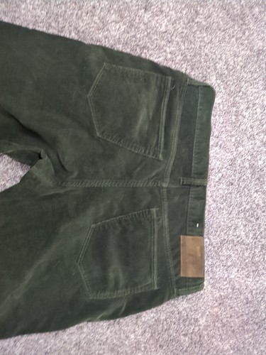 Todd Snyder Pants Mens 36x28 1/2 Green Stretch Corduroy Slim Fit Jeans Casual - Picture 9 of 10
