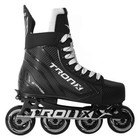 Stryker Adjustable Senior Intermediate Junior Youth Roller Inline Hockey Skat.