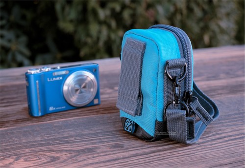 Kameratasche cyan passend für Panasonic Lumix DMC-SZ10 - Bild 3 von 7