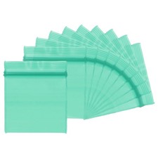 Mini Plastic Bags, (1 x 1.2 Inch, Green) (100 Pcs), Resealable Poly Bag
