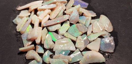 Australian Coober Pedy Genuine Rough Opal 96 Cts. Skin Shell's Small Stones - Picture 19 of 24