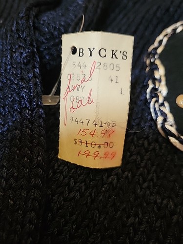 Nuevo con etiquetas Suéter Nannell Cuello Alto Azul Cuero Y Lentejuelas Adornado Talla Grande De Colección - Imagen 7 de 13