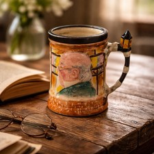 Sandland Ware Lancaster Stein Mug Micawber Pickwick Embossed 3D Yeoman Plate
