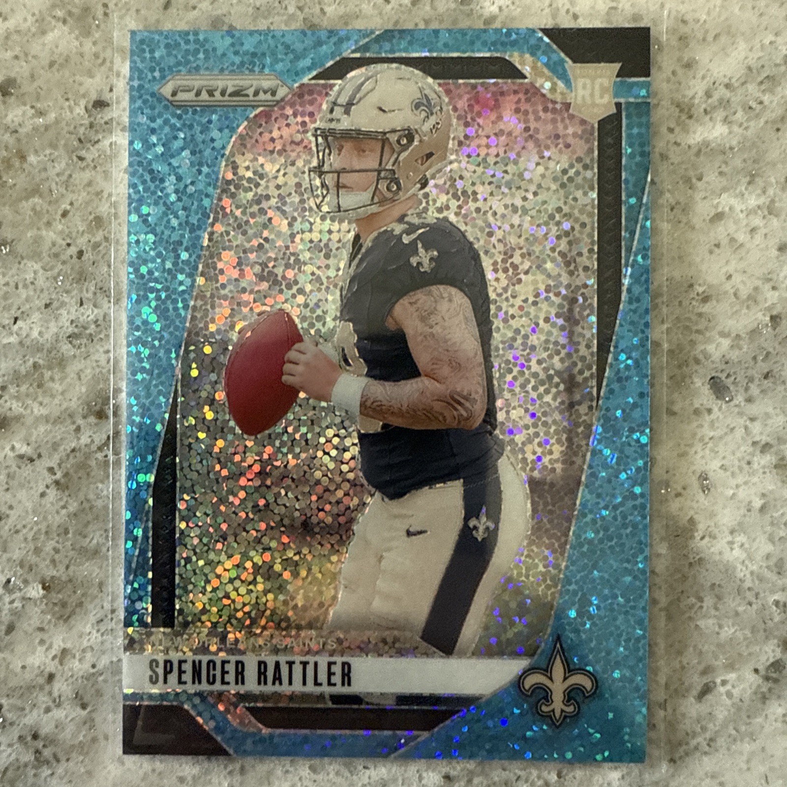 2024 Panini Prizm -  Spencer Rattler #388 Blue Sparkle Prizm /96 (RC)