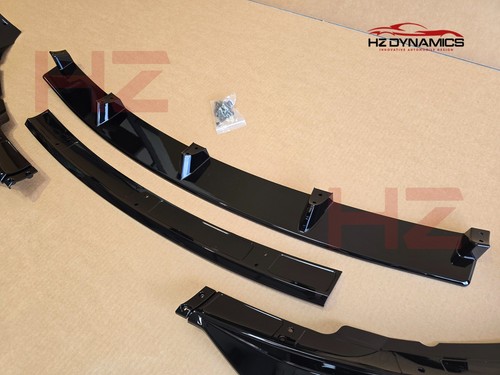 FOR TESLA MODEL 3 GLOSS BLACK FRONT BUMPER LIP SPLITTER SPOILER 2018-2022 UK - Picture 9 of 9