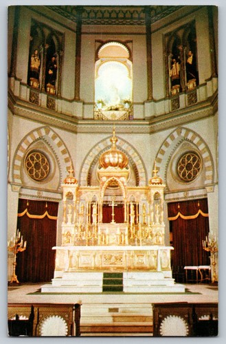 Interior Jesuit Church New Orleans Louisiana Vintage Postcard - Picture 1 of 2