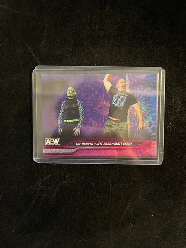 2024 Upper Deck AEW Tag Teams "The Hardys" Pink Pyro 40/79 #75 - Picture 1 of 2