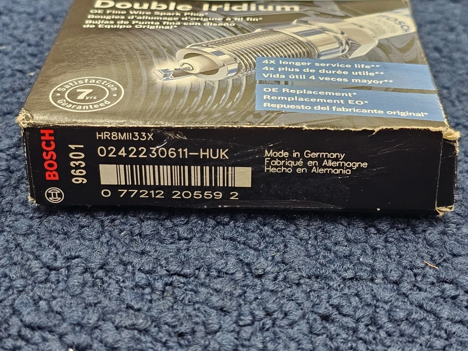 Bujías dobles de iridio Bosch 96301 para Chevrolet Malibu 2013-2015 Foto 3 de 4