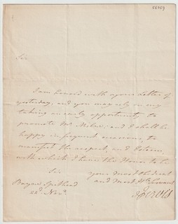 Admiral John Jervis Earl St Vincent Signed Letter British Naval Officer