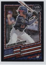 2026 Panini Stars & Stripes Prizm Black Velocity 8/39 Graham Houston #187 0j81