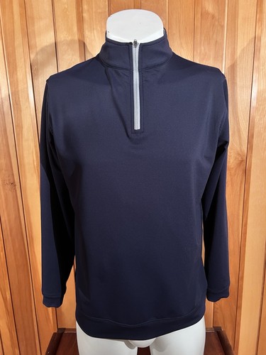 Peter Millar 1/4-Reißverschluss Pullover Jugend XL (Passt Herren Large) blau Perth Performance - Bild 1 von 10