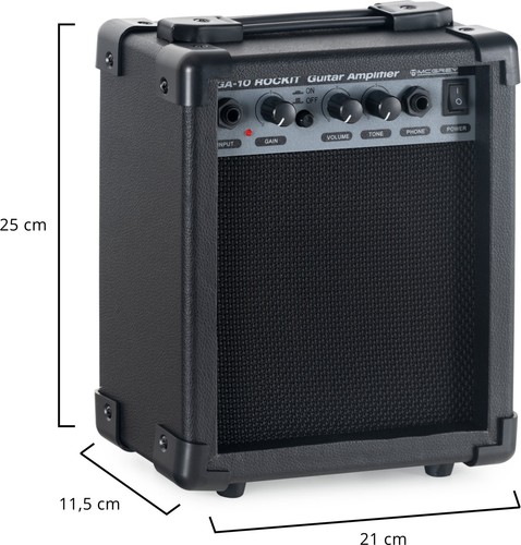 E-Gitarre Komplett Set Verstärker Amplifier Stimmgerät Tuner Gigbag Tasche Band - Bild 12 von 12