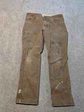 Kuhl Pants Mens 38x30 Brown The Law Jean Hiking Canvas Outdoor Camping Work
