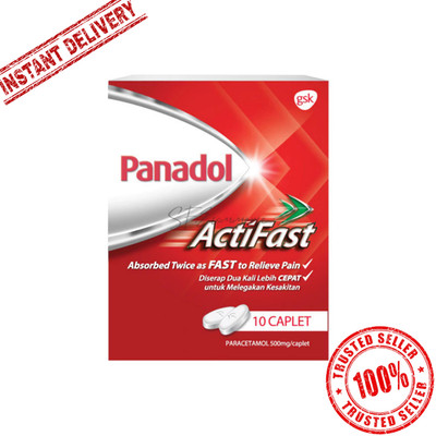 Panadol Actifast Paracetamol 500mg 20s Tablet For FAST Pain Relief FREE SHIPPING