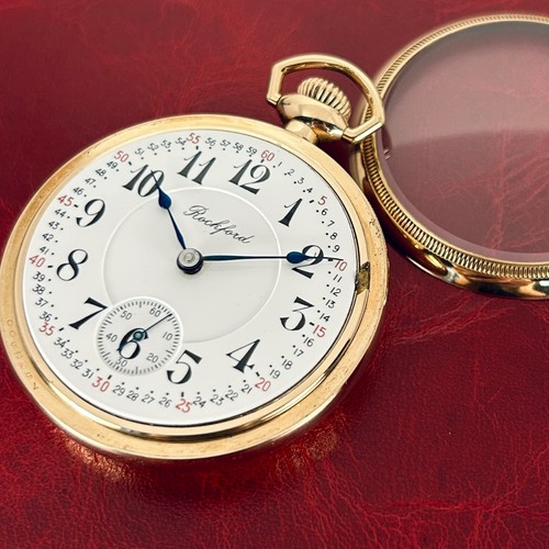 Top Notch 1908 Rockford 18s/21 Model 9 Grade 918 GF Taschenuhr Serviced - Bild 3 von 19